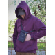 Поясная, небольшая сумка для телефона с натуральной кожи на 2 отделения + ремень в комплекте (Черная)